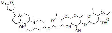 CAS#: 1264-51-3, beta-Acetyldigitoxin