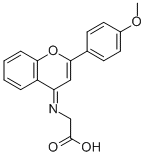 CAS#: 126480-34-0, N-[2-(4-Methoxyphenyl)-4H-1-Benzopyran-4-Ylidene]-Glycine