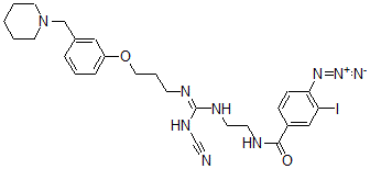 CAS#: 126632-02-8, 4-Azido-N-[2-[[N-Cyano-N'-[3-[3-(Piperidin-1-Ylmethyl)Phenoxy]Propyl]Carbamimidoyl]Amino]Ethyl]-3-Iodobenzamide