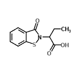CAS#: 126684-64-8, 2-(3-Oxo-1,2-Benzothiazol-2(3H)-Yl)Butanoic Acid