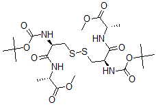CAS#: 126686-69-9, S,S'-Bis(tert-butyloxycarbonyl-cysteinylalanine methyl ester)