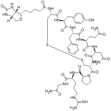 CAS#: 126703-17-1, [3aS-(3aalpha,4beta,6aalpha)]-1-(3-Mercaptopropanoic Acid)-7-[4-[[5-(Hexahydro-2-Oxo-1H-Thieno[3,4-d]Imidazol-4-Yl)-1-Oxopentyl]Amino]-L-Proline]-8-L-Arginine-Vasopressin