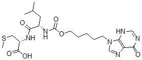 CAS 登录号：126869-52-1， (2R)-2-[[(2S)-4-甲基-2-[5-(6-氧代-3H-嘌呤-9-基)戊氧基羰基氨基]戊酰]氨基]-3-甲硫基丙酸