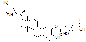 CAS 登录号：126906-00-1， 簇生黄韧伞酸A