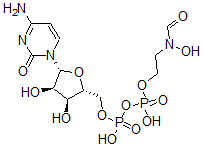 CAS#: 126986-25-2, Cytidine 5'-(trihydrogen diphosphate), P'-(2-(formylhydroxyamino)ethyl) ester
