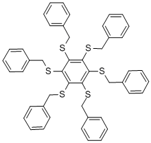 CAS#: 127022-77-9, 1,2,3,4,5,6-Hexakis[(Phenylmethyl)Thio]-Benzene
