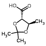 CAS#: 127062-02-6, (4S,5R)-2,2,5-Trimethyl-1,3-Dioxolane-4-Carboxylic Acid