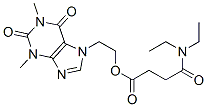 CAS#: 12712-75-3, 2-(1,2,3,6-Tetrahydro-1,3-Dimethyl-2,6-Dioxo-7H-Purin-7-Yl)Ethyl 4-(Diethylamino)-4-Oxobutyrate