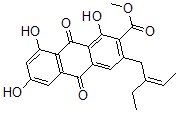 CAS#: 127172-90-1, Methyl 3-[(Z)-2-Ethylbut-2-Enyl]-1,6,8-Trihydroxy-9,10-Dioxoanthracene-2-Carboxylate
