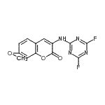 CAS#: 127192-67-0, 3-[(4,6-Difluoro-1,3,5-Triazin-2-Yl)Amino]-7-Methoxy-2H-Chromen-2-One