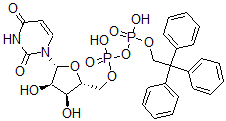 CAS#: 127424-42-4, [(2R,3S,4R,5R)-5-(2,4-Dioxopyrimidin-1-Yl)-3,4-Dihydroxyoxolan-2-Yl]Methyl [Hydroxy-[2,2,2-Tri(Phenyl)Ethoxy]Phosphoryl] Hydrogen Phosphate