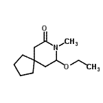 CAS 登录号：127425-13-2， 9-乙氧基-8-甲基-8-氮杂螺[4.5]癸烷-7-酮