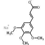 CAS#: 127427-04-7, Sodium (2E)-3-(3,4,5-Trimethoxyphenyl)Acrylate