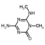 CAS 登录号：127480-39-1， 4-氨基-1-甲基-6-(甲基氨基)-1,3,5-三嗪-2(1H)-酮
