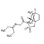 CAS#: 127556-03-0, Dimethyl {2-[(1S,5R,7R)-10,10-Dimethyl-3,3-Dioxido-3-Thia-4-Azatricyclo[5.2.1.0<Sup>1,5</Sup>]Dec-4-Yl]-2-Oxoethyl}Carbonodithioimidate