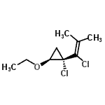 CAS#: 127579-20-8, (1S,2S)-1-Chloro-1-(1-Chloro-2-Methyl-1-Propen-1-Yl)-2-Ethoxycyclopropane