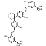 CAS 登录号：12769-22-1， 2,2'-{1,1-环己烷二基二[(2-甲基-4,1-亚苯基)-2,1-二氮烯二基]}二[4-(2-甲基-2-丙基)苯酚]