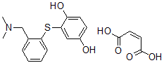 CAS#: 127906-29-0, 2-((2-((Dimethylamino)methyl)phenyl)thio)-1,4-benzenediol (Z)-2-butenedioate (1:1) (salt)