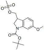 CAS#: 127943-74-2, (+/-)-2,3-Dihydro-6-Methoxy-3-(((Methylsulfonyl)Oxy)Methyl)-1H-Indole-1-Carboxylic Acid 1,1-Dimethylethyl Ester