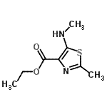 CAS 登录号：128242-99-9， 乙基2-甲基-5-(甲基氨基)-1,3-噻唑-4-羧酸酯