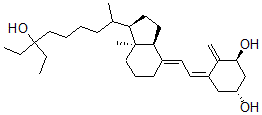 CAS#: 128312-71-0, (1R,3S,5E)-5-[(2E)-2-[(1R,3aS,7aR)-1-(7-Ethyl-7-Hydroxynonan-2-Yl)-7alpha-Methyl-2,3,3a,5,6,7-Hexahydro-1H-Inden-4-Ylidene]Ethylidene]-4-Methylidenecyclohexane-1,3-Diol