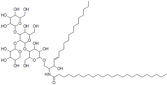 CAS#: 128376-90-9, N-[(E)-1-[3,4-Dihydroxy-5-[5-Hydroxy-6-(Hydroxymethyl)-4-[3,4,5-Trihydroxy-6-(Hydroxymethyl)Oxan-2-Yl]Oxy-3-(3,4,5-Trihydroxyoxan-2-Yl)Oxyoxan-2-Yl]Oxy-6-(Hydroxymethyl)Oxan-2-Yl]Oxy-3-Hydroxyoctadec-4-En-2-Yl]Tetracosanamide