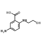 CAS#: 128402-49-3, 5-Amino-2-[(2-Hydroxyethyl)Amino]Benzoic Acid
