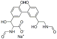 CAS#: 128524-51-6, Sodium 2-Formamido-3-[3-[5-(2-Formamido-1-Hydroxyethyl)-2-Hydroxyphenyl]-4-Hydroxyphenyl]-3-Hydroxypropanoate