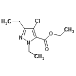 CAS#: 128537-52-0, Ethyl 4-Chloro-1,3-Diethyl-1H-Pyrazole-5-Carboxylate