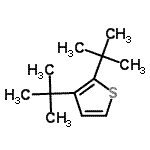 CAS#: 128788-04-5, 2,3-Bis(2-Methyl-2-Propanyl)Thiophene