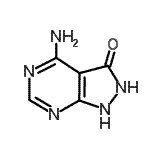 CAS 登录号：128850-54-4， 4-氨基-1,2-二氢-3H-吡唑并[3,4-d]嘧啶-3-酮