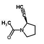 CAS 登录号：128960-01-0， 1-[(2R)-2-乙炔基-1-吡咯烷基]乙酮