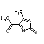 CAS 登录号：129015-10-7， 1-(5-甲基-2-硫代-2H-咪唑-4-基)乙酮