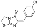 CAS 登录号：129228-63-3， (6E)-6-[(4-氯苯基)亚甲基]-2,3-二氢咪唑并[2,3-b][1,3]噻唑-5-酮