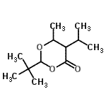 CAS#: 129287-66-7, 5-Isopropyl-6-Methyl-2-(2-Methyl-2-Propanyl)-1,3-Dioxan-4-One