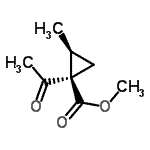 CAS 登录号：129432-93-5， 甲基(1R,2S)-1-乙酰基-2-甲基环丙烷羧酸酯
