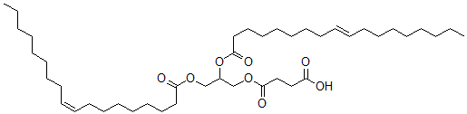 CAS 登录号：129445-40-5， 4-[2,3-二[[(E)-十八碳-9-烯酰基]氧基]丙氧基]-4-氧代丁酸