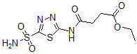 CAS 登录号：129504-07-0， 4-氧代-4-[(5-氨基磺酰基-1,3,4-噻二唑-2-基)氨基]丁酸乙酯