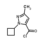 CAS#: 129506-39-4, 1-Cyclobutyl-3-Methyl-1H-Pyrazole-5-Carbonyl Chloride