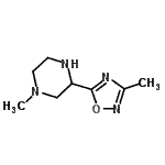 CAS#: 129594-96-3, 1-Methyl-3-(3-Methyl-1,2,4-Oxadiazol-5-Yl)Piperazine