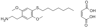 CAS#: 129658-28-2, 2-(4-Heptylsulfanyl-2,5-Dimethoxyphenyl)Ethanamine Butenedioate