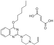 CAS#: 129664-17-1, 2-(4-Allyl-1-piperazinyl)-4-hexyloxyquinazoline fumarate
