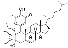 CAS#: 129706-54-3, 2-(2-(2-(((3beta)-Cholest-5-en-3-yl)oxy)ethoxy)ethoxy)ethyl 4-O-alpha-D-glucopyranosyl-beta-D-glucopyranoside