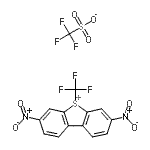 CAS#: 129922-37-8, 3,7-Dinitro-5-(Trifluoromethyl)Dibenzo[b,d]Thiophenium Trifluoromethanesulfonate