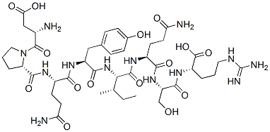 CAS#: 130007-44-2, N2-(N-(N2-(N-(N-(N2-(1-L-alpha-Aspartyl-L-prolyl)-L-glutaminyl)-L-tyrosyl)-L-isoleucyl)-L-glutaminyl)-L-seryl)-L-arginine