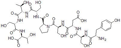 CAS#: 130007-45-3, N-(N-(N-(N-(1-(N-(N-(N-L-Tyrosyl-L-seryl)-L-alpha-aspartyl)-L-seryl)-L-prolyl)-L-seryl)-L-threonyl)-L-seryl)-L-threonine