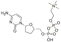 CAS#: 130036-24-7, [[5-(4-Amino-2-Oxopyrimidin-1-Yl)Oxolan-2-Yl]Methoxy-Hydroxyphosphoryl] 2-Trimethylazaniumylethyl Phosphate