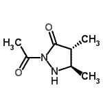 CAS 登录号：130064-86-7， (4R,5R)-2-乙酰基-4,5-二甲基-3-吡唑烷酮