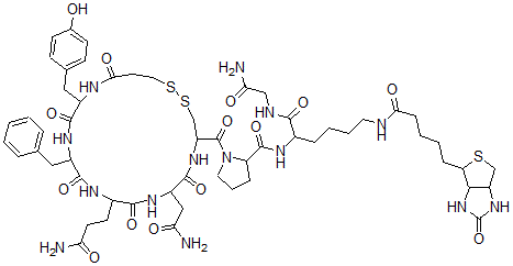 CAS#: 130154-83-5, 1-(2-Mercapto)propionic acid-8-(lys-N(6)-biotin)vasopressin