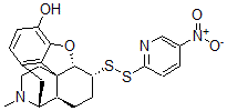 CAS 登录号：130178-43-7， 6-(5'-硝基-2'-吡啶基二硫代)脱氧二氢吗啡